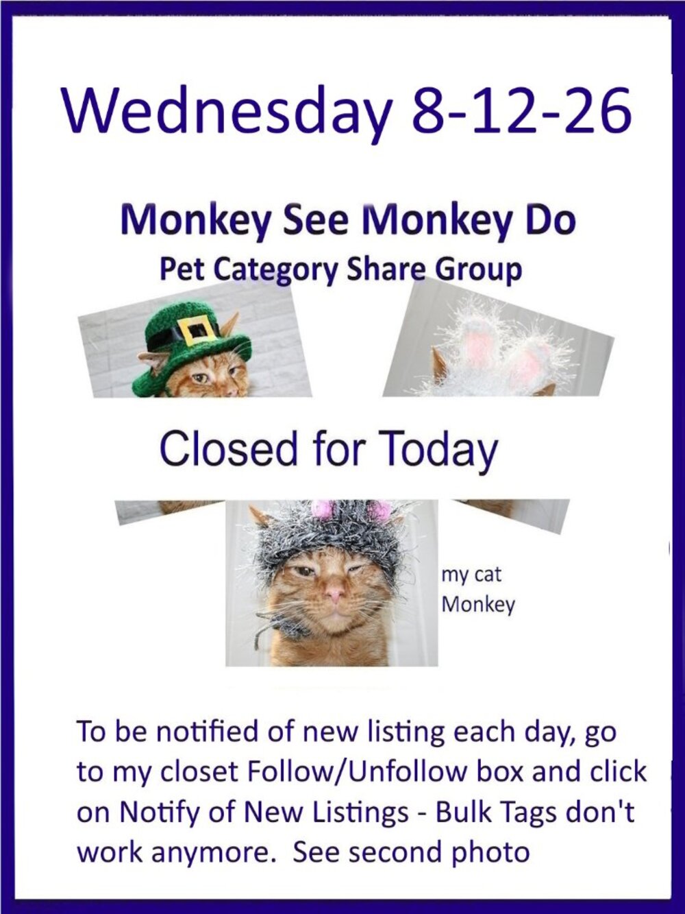 Wednesday 8-12-26 Dog Cat Small Animal Pet Share Discussion Group